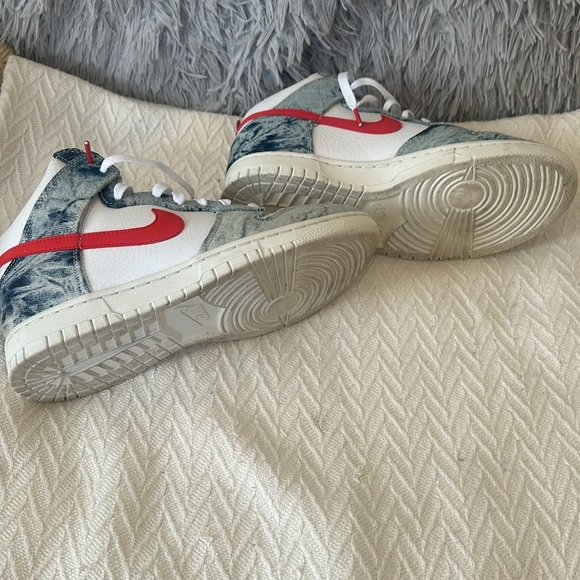 NIKE DUNKS Denim and orange/red size 9 - Picture 7 of 7